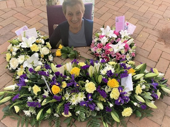 Floral tributes for Irene Day