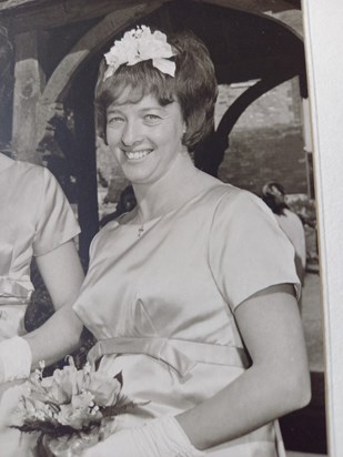 Sheila as Bridesmaid at my Wedding in 1965.inSbound45545775011586200