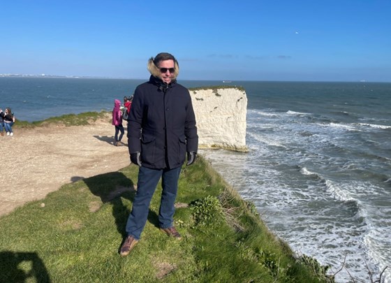 Out walking at Old Harry Rocks, 27.2.2022…. Xx