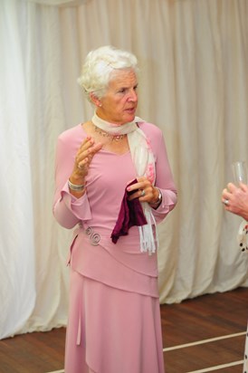 Posy at Sarah Stirling's wedding looking very elegant