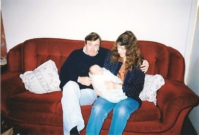 noel and joan with their first grandchild nick