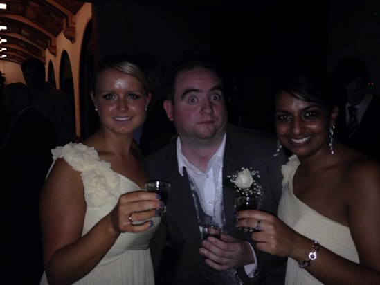 Celebrating the wedding of Chris and Hanmei with the wonderful Andy x