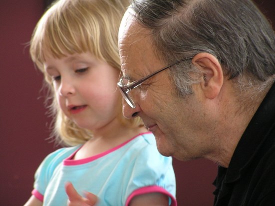 Dad with a young Poppy in 2008