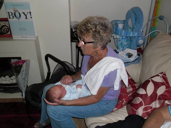 Brenda and her great grandson Harry