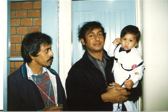 Uncle Nihal, with his nephew and Godson Gerard
