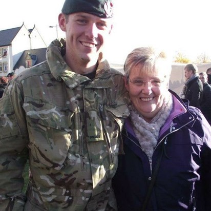 Me and nana at medals parade post Afghanistan 2012.