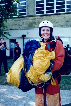 Marg after parachute jump