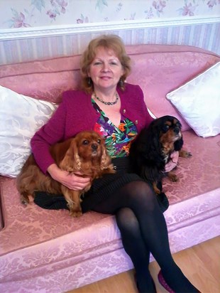 Lynne with Milly and Molly