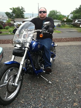 Drew and his Harley