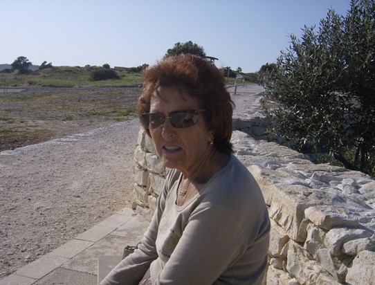 Joan enjoying a day out in Kurion, Cyprus 2012