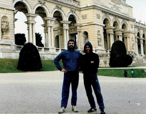 Tom and Rob - Schönbrunn in Vienna - April, ´87