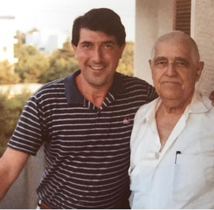 Menos with his father