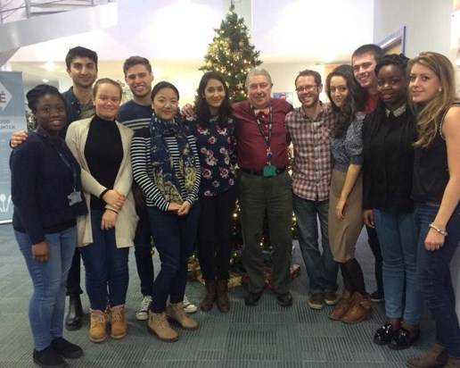 Our favourite tutor, Menos with Class of 2015-16, Keele Medical School