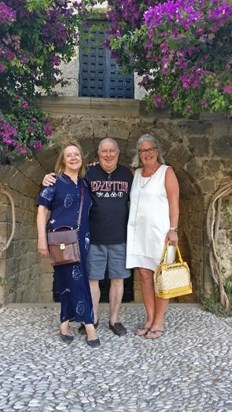 Led Zep Babes - Menos, Hilary and Lisbet in Rhodos July 2019