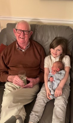 My two babies with their perfect great grandad x