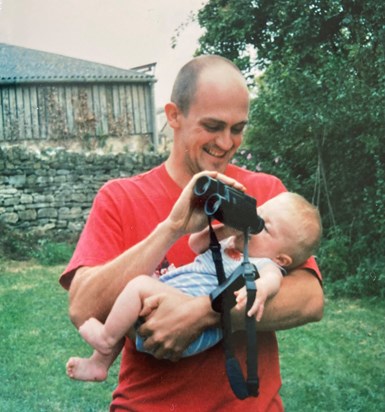 Rich getting his nephew Freddie in training.