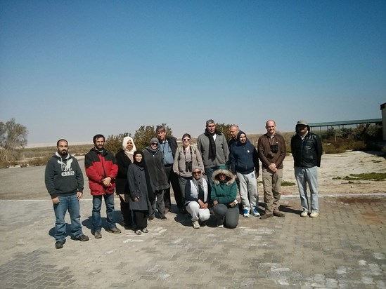 In Kuwait setting up the first official International Waterbird Census. I was so grateful for his invaluable support and humour on that trip!