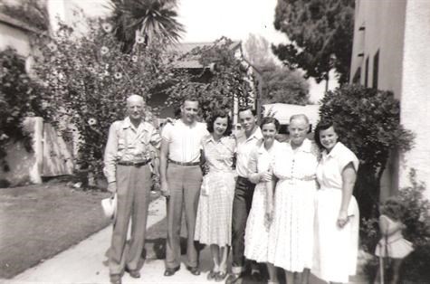 Herman Sr. (Dad), Gerald, Betty, Herman Jr., Laverne, Nora (Mom), and Gerry