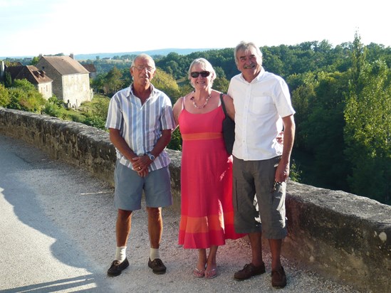 Jim, Andrew & Sandie in France