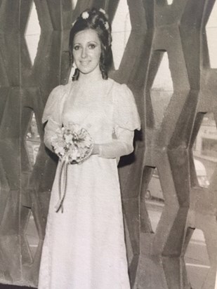 Cousin Hazel’s beautiful, perfect bridesmaid. April 1971