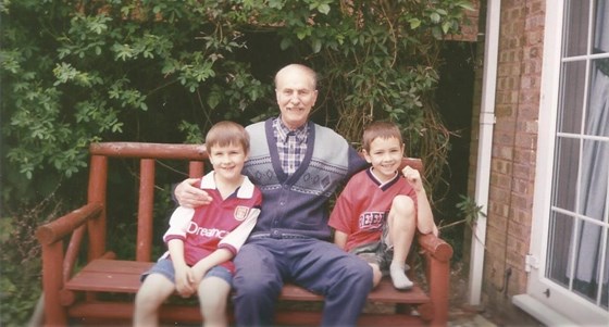 Tom and grandchildren