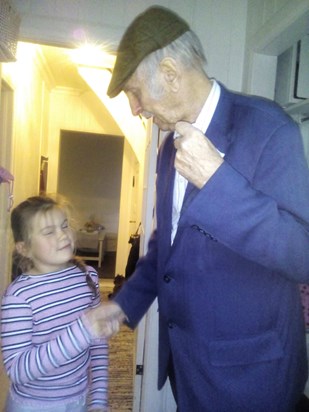 Tom and granddaughter Wilma in 2017