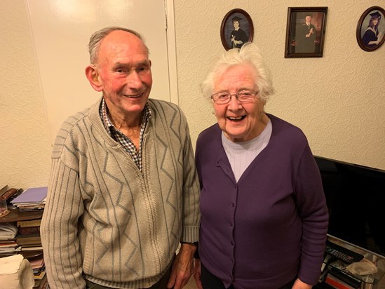 Two wonderful people, Uncle & Auntie, a moment to remember 