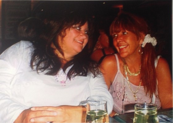 Me and Kath in Javea with Helen good times