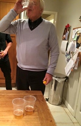 Deliberately losing at beer pong to get all the drinks!