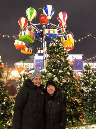Roger and Galina Red Square Moscow 31/12 2018