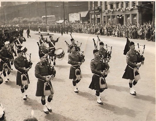 Tyneside pipe band. 