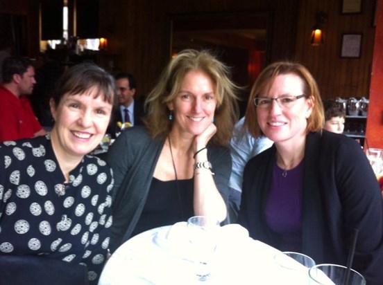 Marjorie, Melanie and Lisa catch up over lunch at Sonsie on Newbury Street in 2013. 