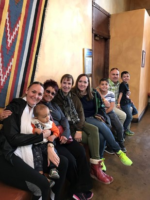 Surrounded by love - with the Stoffler (John’s sister’s) clan in Albuquerque, 2017
