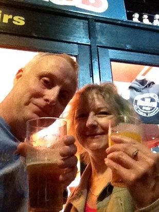 Lavinia & John enjoyed a drink at the cavern Liverpool xx