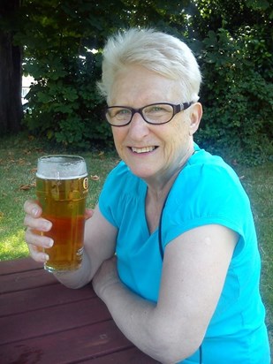 Mum enjoying a beverage