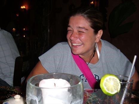 Lisa laughing Antigua Guatemala 2006
