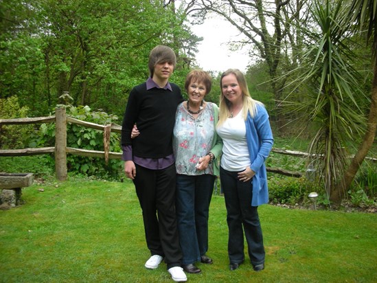Josh, Mum & me at her 60th Birthday party, April 2010