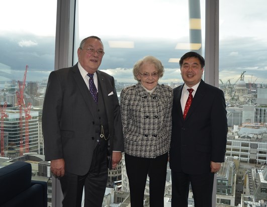 Bill, Jean and Kang in Kang's office 18 October 2015