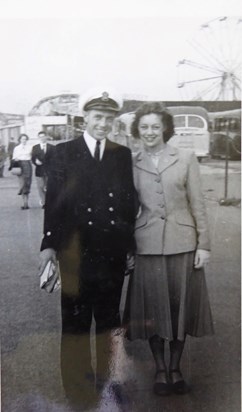 It must be love! Dad and Mum at Southsea early 1950’s