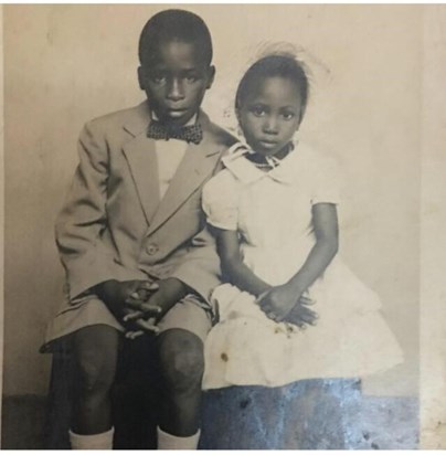 Both gone, but not forgotten - JJ with his dear sister Tosin Osifodunrin