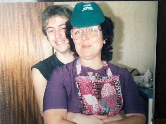 Mum and Kevin circa 1986