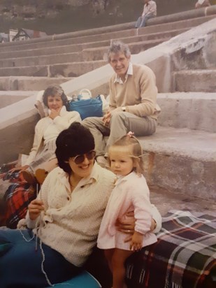 Peter, Pat, Alison & Lyndsey - holidays 1985