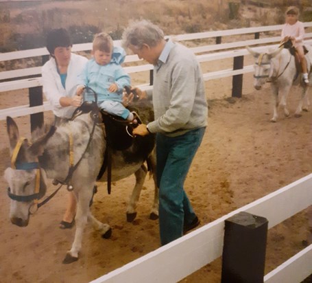 Donkey rides with Lyndsey & Daniel