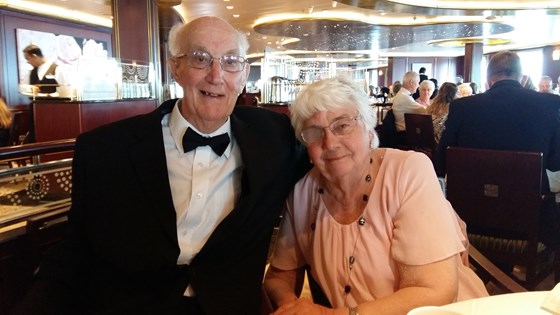 Mum & Dad on the cruise around France and northern Spain