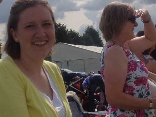 Anne at the RDA polo match
