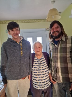 Rob, George and fun size Gran x