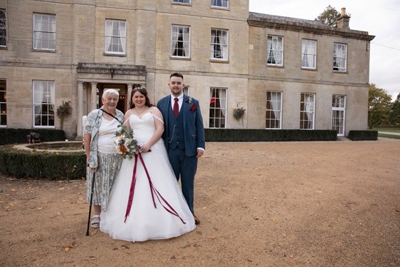 2022 - celebrating our wedding day. I still look back at the text Great Gran sent me the night before telling me “have a stiff drink” to ease the nerves xx