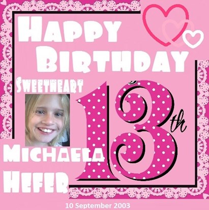 Michaela 13de Verjaarsdag