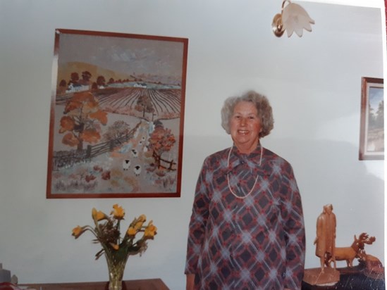 Grandma and her lovely tapestry