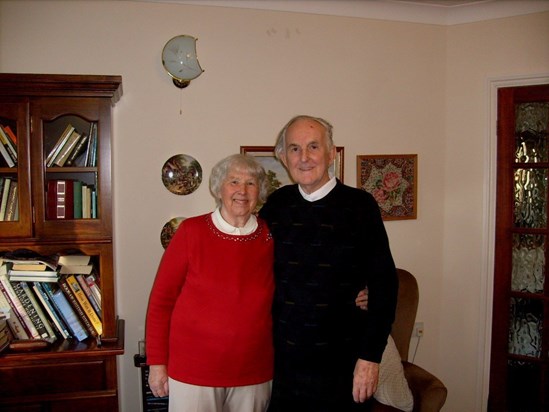 Grandma and Grandad in their home in Gudge Heath Lane
